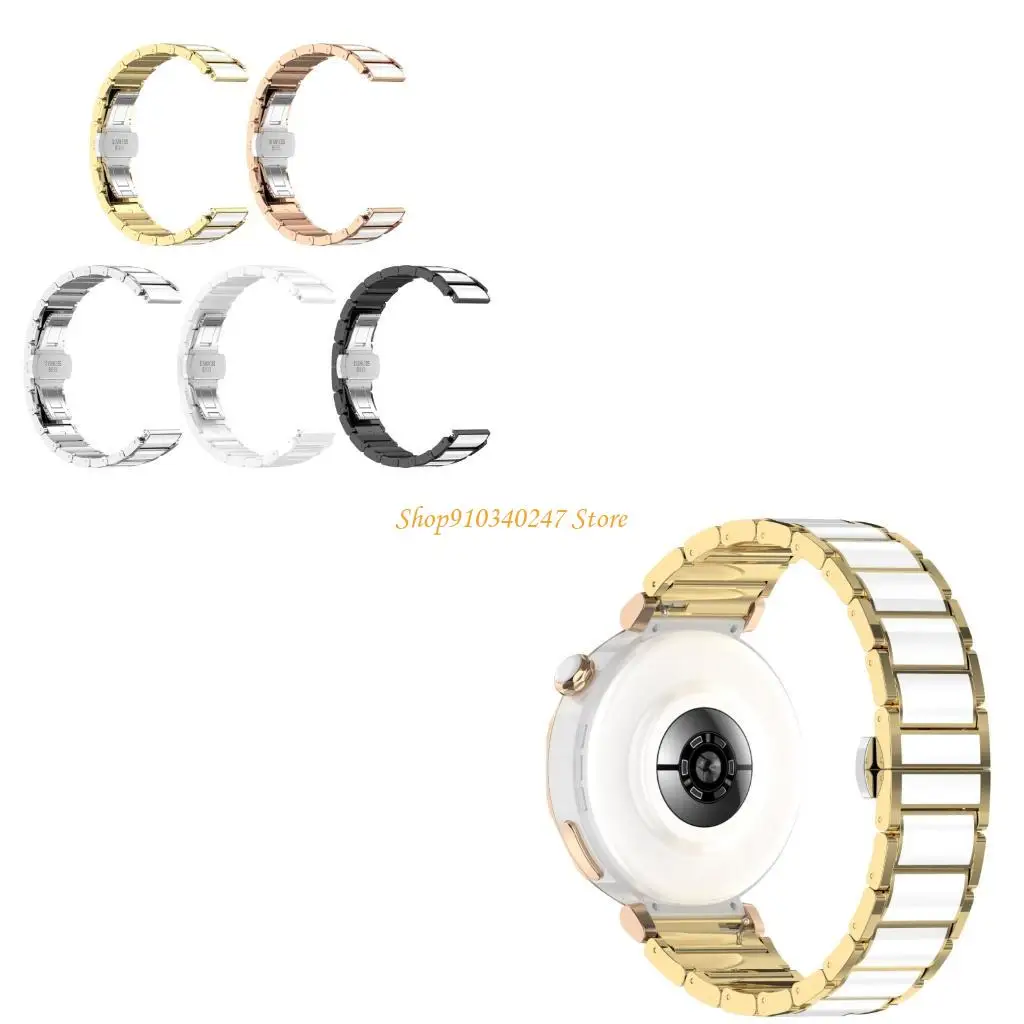 Q22A เซรามิคเหมือนสายนาฬิกาทดแทนสำหรับนาฬิกา Mini Smartwatch ผสมผสานความสะดวกสบายและความซับซ้อน