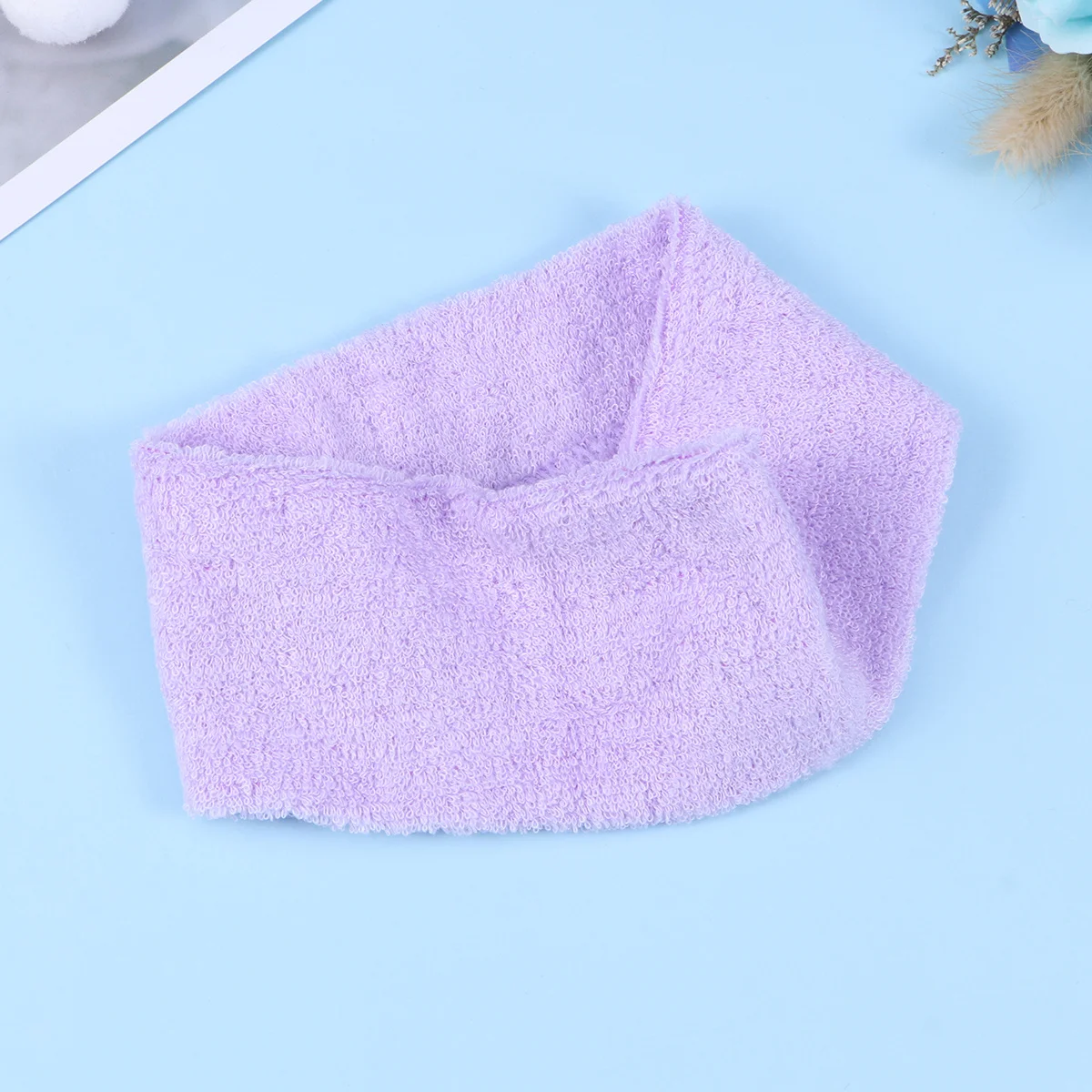 

Sports Yoga Sweatbands Cloth Headband Adjustable Lavender Makeup Wrap Spa Facial Hair Band Reusable Washable for Running