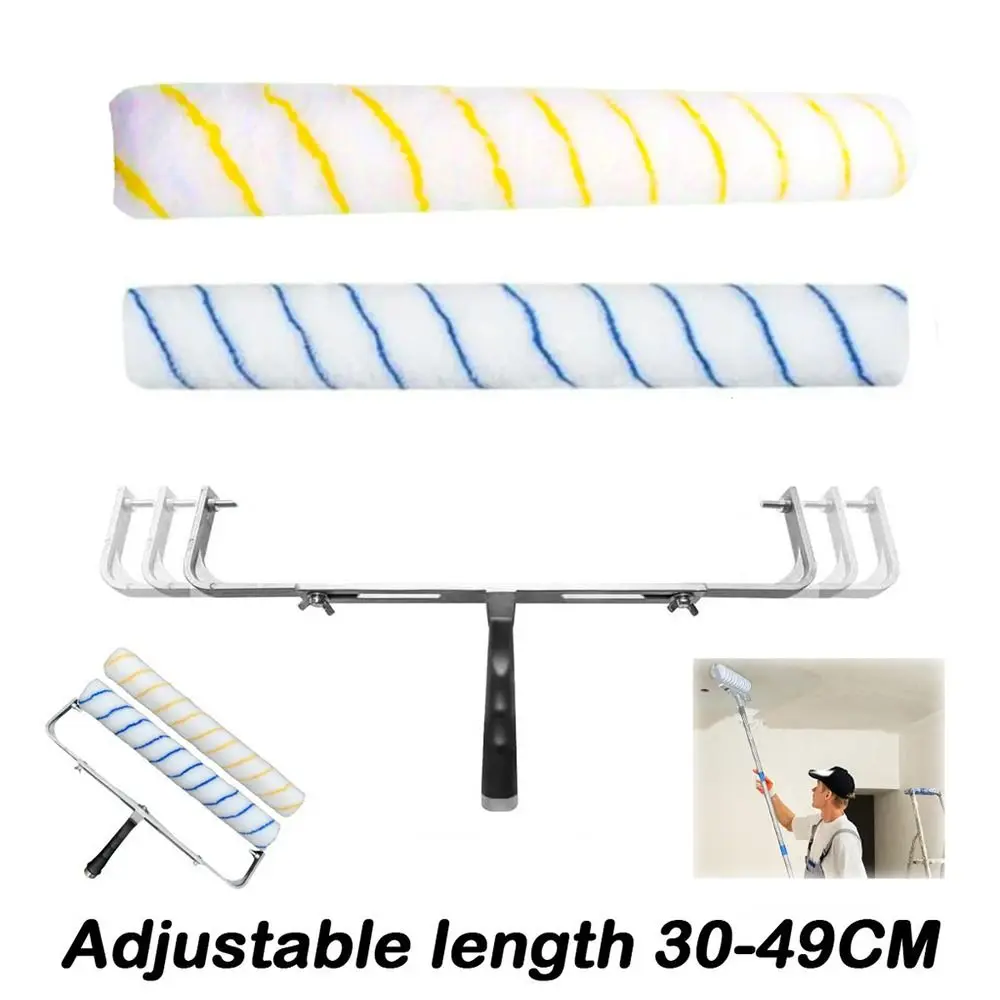 Aluminum alloy Adjustable Paint Roller Wall Ceilings Alat Wall Painting Tools Paint Roller Set Replacements Accessory