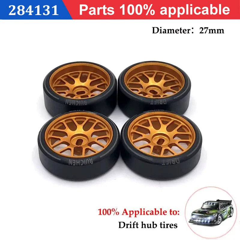 4PCS\SET Replacement Rubber Wheel Tires for1/28 Wltoys 284131 K969 K979 K989 P929 RC Car Off-Road Buggy Truck Car Upgrade Parts