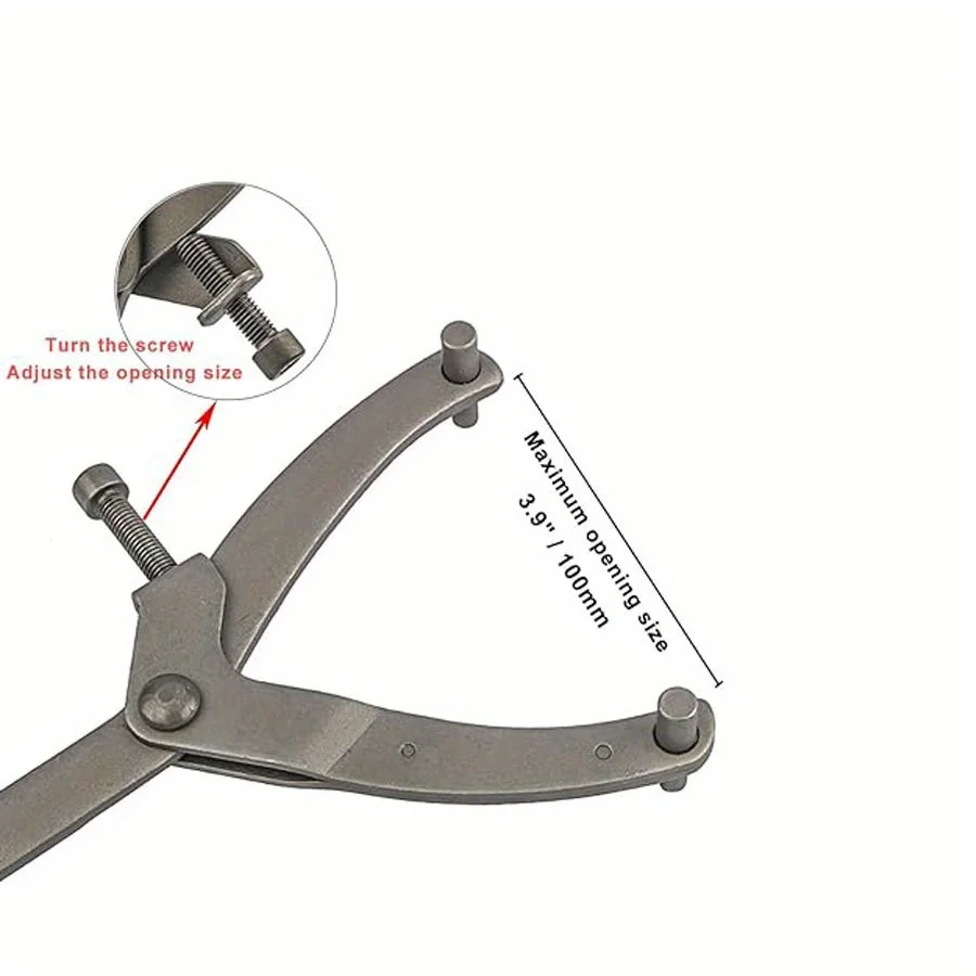 Spanner Wrench Clutch Wrench Adjustable Wrench Holder Hub Flywheel Sprocket Spanner Wrench Set Fan Clutch Removal Tool Tools