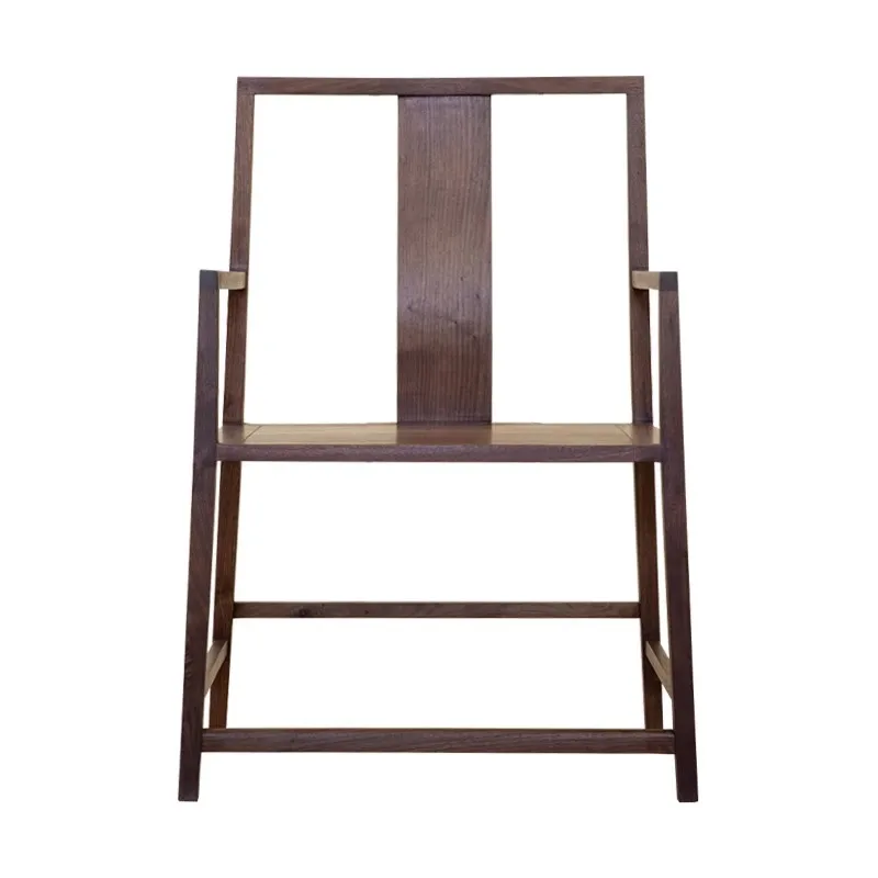 신형 중국풍 원목 티룸 마스터 체어 사무실 안락의자 레저용 의자 공식 의자 블랙 월