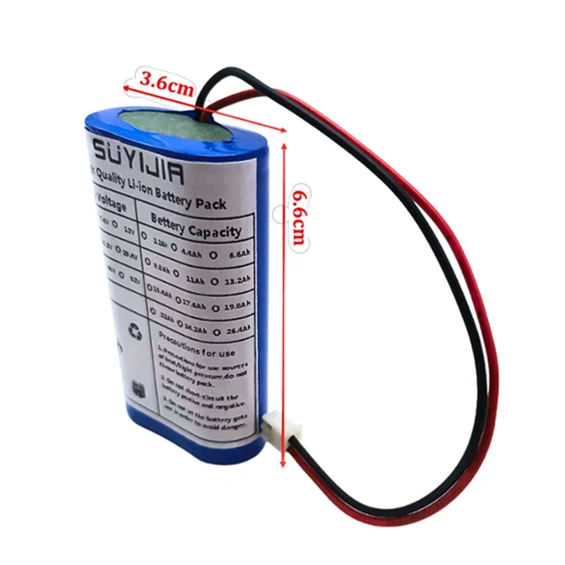 18650 2S1P rechargeable lithium battery pack 7.4V 3500mAh suitable for remote control toy massager air purifier built-in BMS