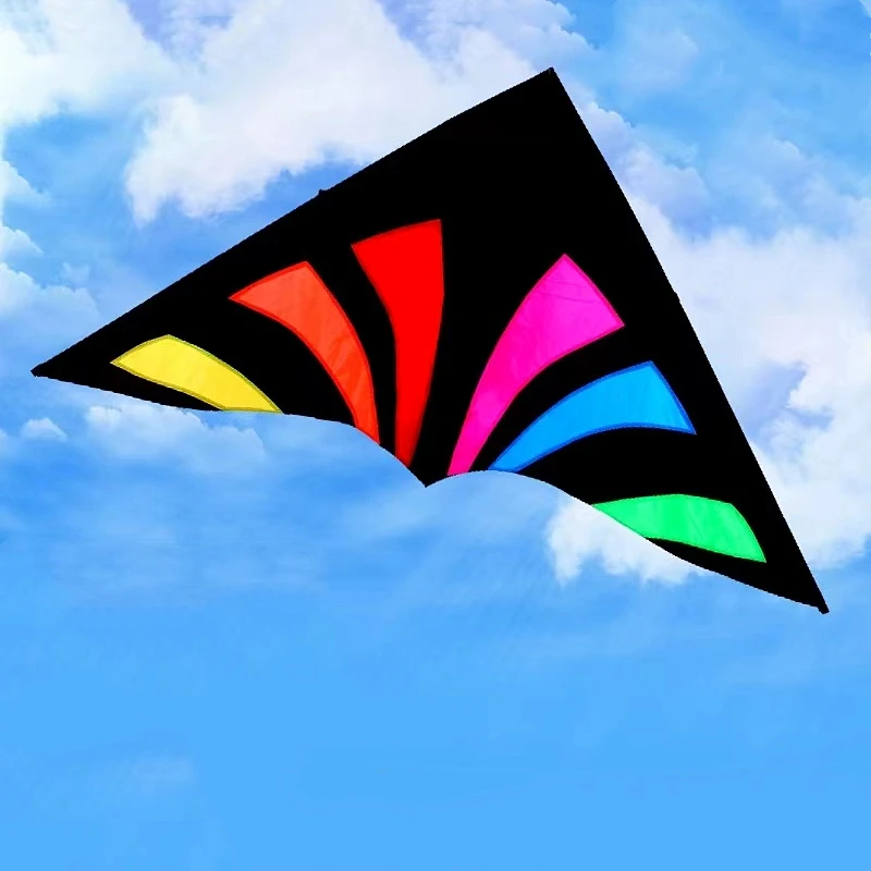 

free shipping rainbow delta kites for adults reel windsocks kite flying ultra large kite professional kite inflatable toys big