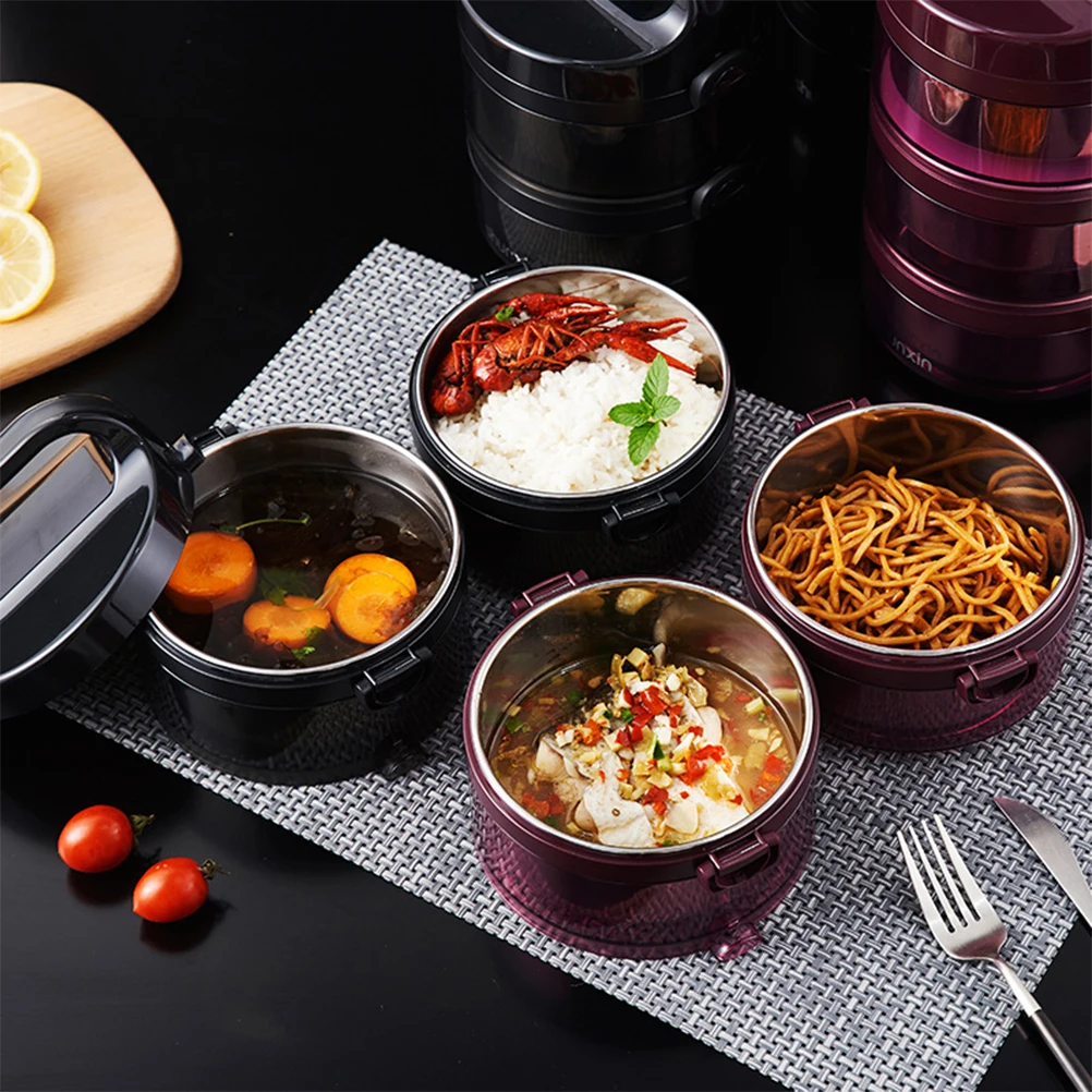 

1Pcs Heat Preservation Lunch Box Stainless Steel Thermal Double Layer Portable Food Container for School Office Picnic