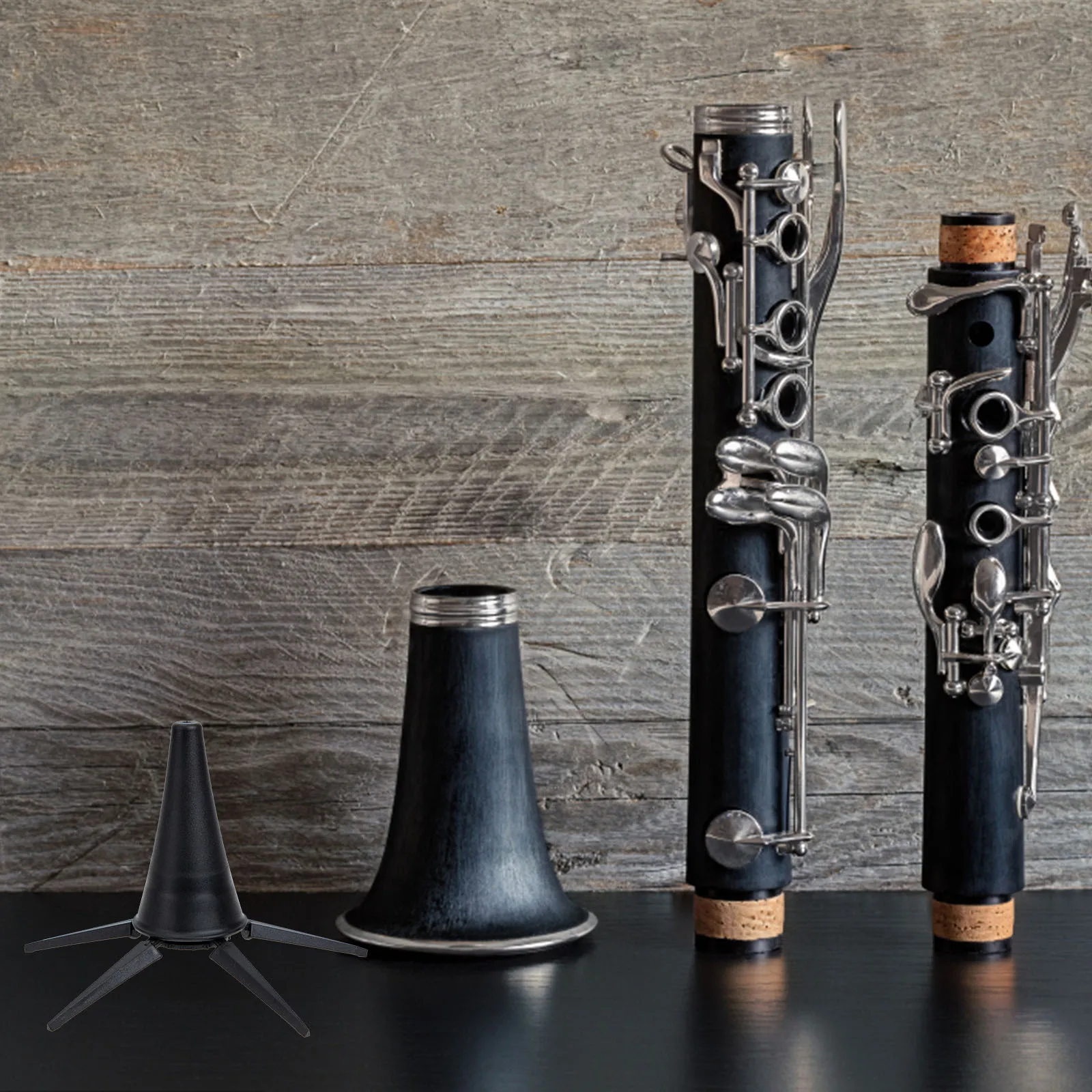 

Clarinet Oboe Bracket Portable Stand with Five Legs ABS Iron Material Non Slip Wind Instrument Holder Clarinet Stand