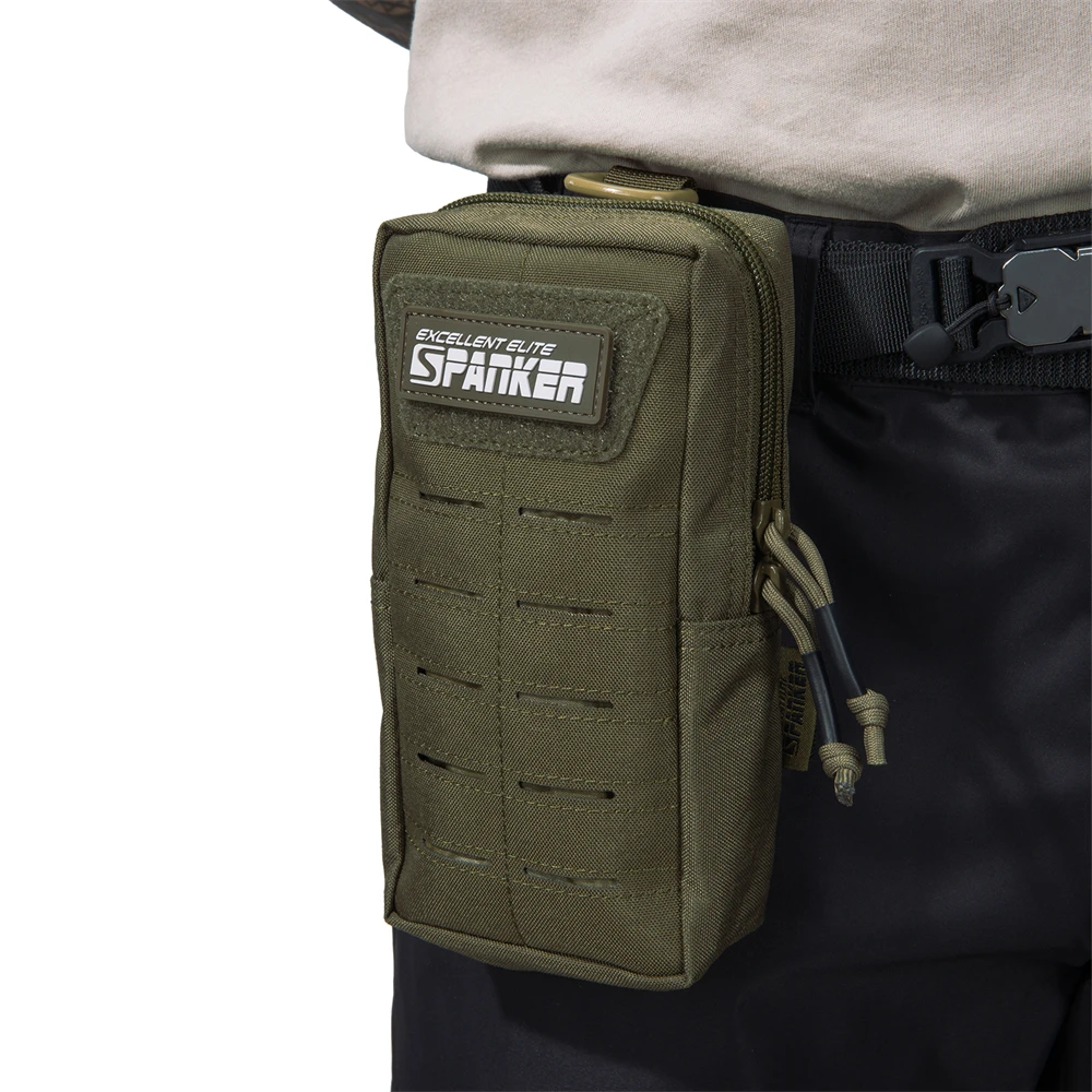 Tactical Molle Waist Bag, Ao ar livre, Bolsa de Emergência EDC, Pacote de Telefone, Esportes, Escalada, Correndo, Caça, Acessórios, Ferramenta