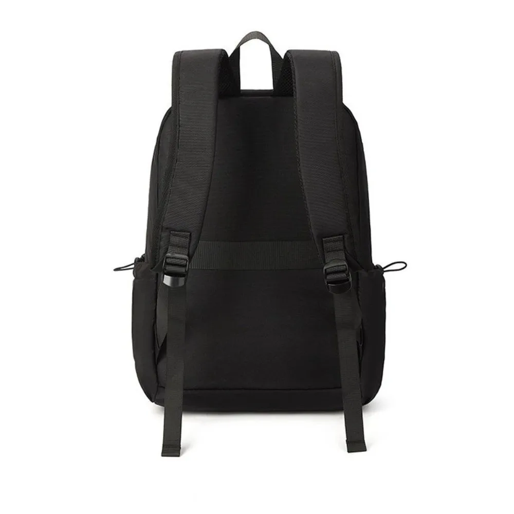 Portable Men Backpack Solid Color Laptop Bag Student Backpack Lightweight Large Capacity Oxford Cloth Backpack Unisex
