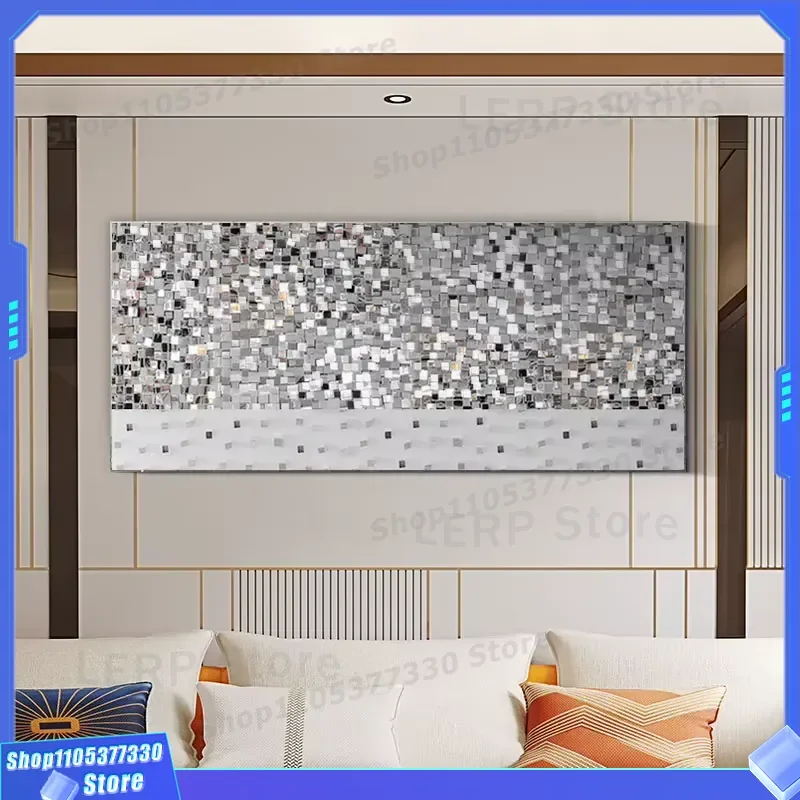 Abstract 3D Mirror Acrylic Wall Art Painting Custom Hotel Decor Modern Hanging Picture Frameless Canvas Print For Living Room