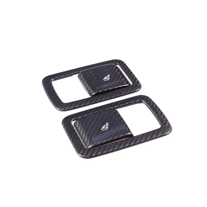 Для Maserati Grecale 2022 2023, сухое углеродное волокно, переключатель регулировки заднего сиденья автомобиля, рамка, накладка, декоративные аксессуары