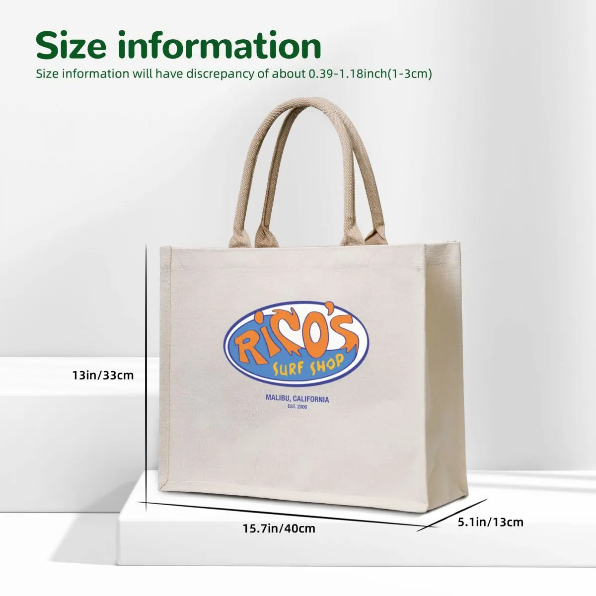 Beachside Surf Shop Tote Bag tote bag screen Women's beach bags shopper bag women Women's bags
