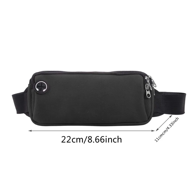 Sports Fanny Pack Women Belt Bag Men Running Waist Bag Phone Black Gym Bags Running Accessories