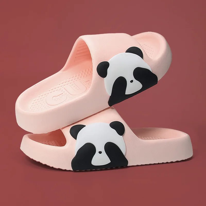 House Slipper Women Panda clapper Cute Cloud Sandals Summer Flip Flops Beach Slides Home Room Shoes Men Male Flat Female Eva