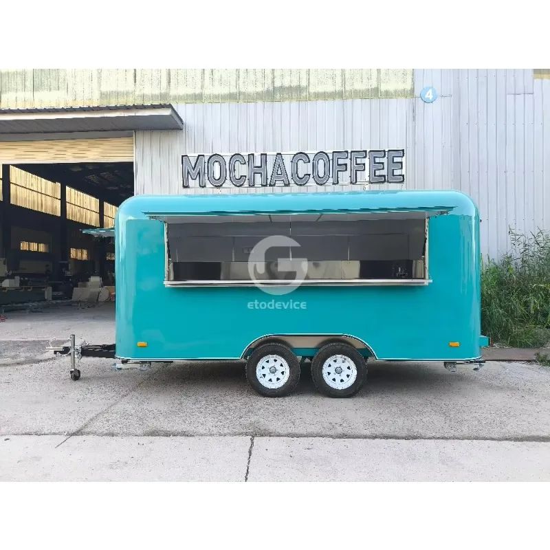 2026 Factory Customized European Commercial Mobile Food Truck Cart Trailer