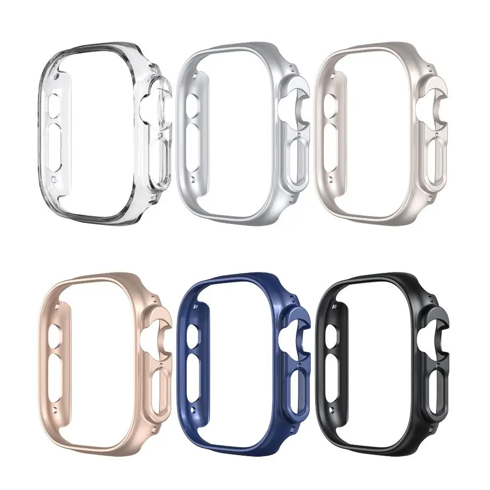 New Bumper PC Cover Hard Shell Hollow Protective Frame Watch Accessories Case for Apple Watch Ultra 49MM Smart Watch