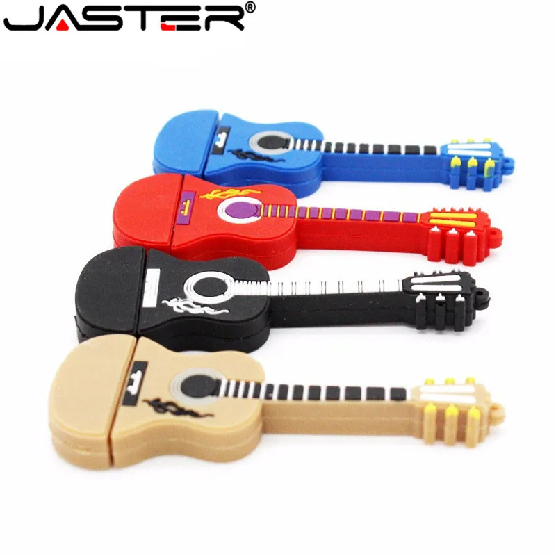 Jaster USB z postacią z kreskówki 2.0 śliczny instrument muzyczny gitara skrzypce uwaga pamięć USB 4GB 8GB 16GB 32GB 64GB moda Pendrive Usb