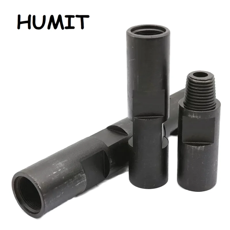 DTH Geological Exploration 42mm 57mm Coupling Pipe Joints API Taper Thread Rod Connectors Spiral Drill Rod Adaptor