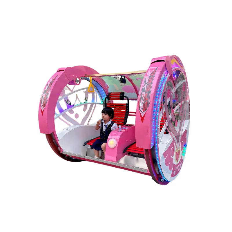 Plaza Car Children's Getaway Car Double Battery Car Park 180 ° Rolling