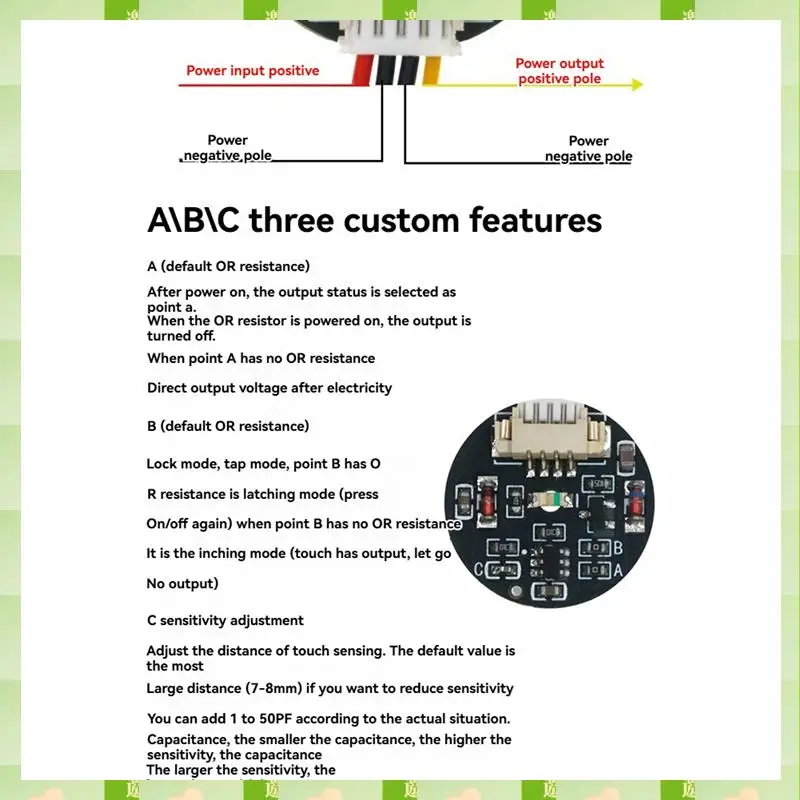 2025 3V-30V Jog Latch Touch Interruttore a chiave Modulo di rilevamento Luce bistabile Interruttore tattile Modulo banda luminosa a LED, 3V-30V Jog Latch Touch K