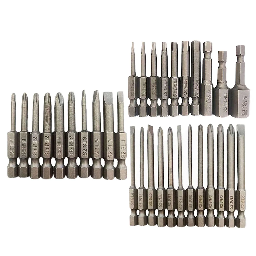 50mm 75mm Cross Head Screwdriver Bits Slotted Screwdriver Bit Quick Change Screw Driver Bit Hand Tools