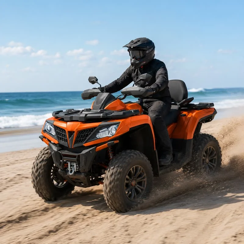 4 Wheel ATV Adult Dune Buggy Customized Offroad Quad Bike Rugged All Terrain Vehicle Sport Performance Deep Tread Wheels