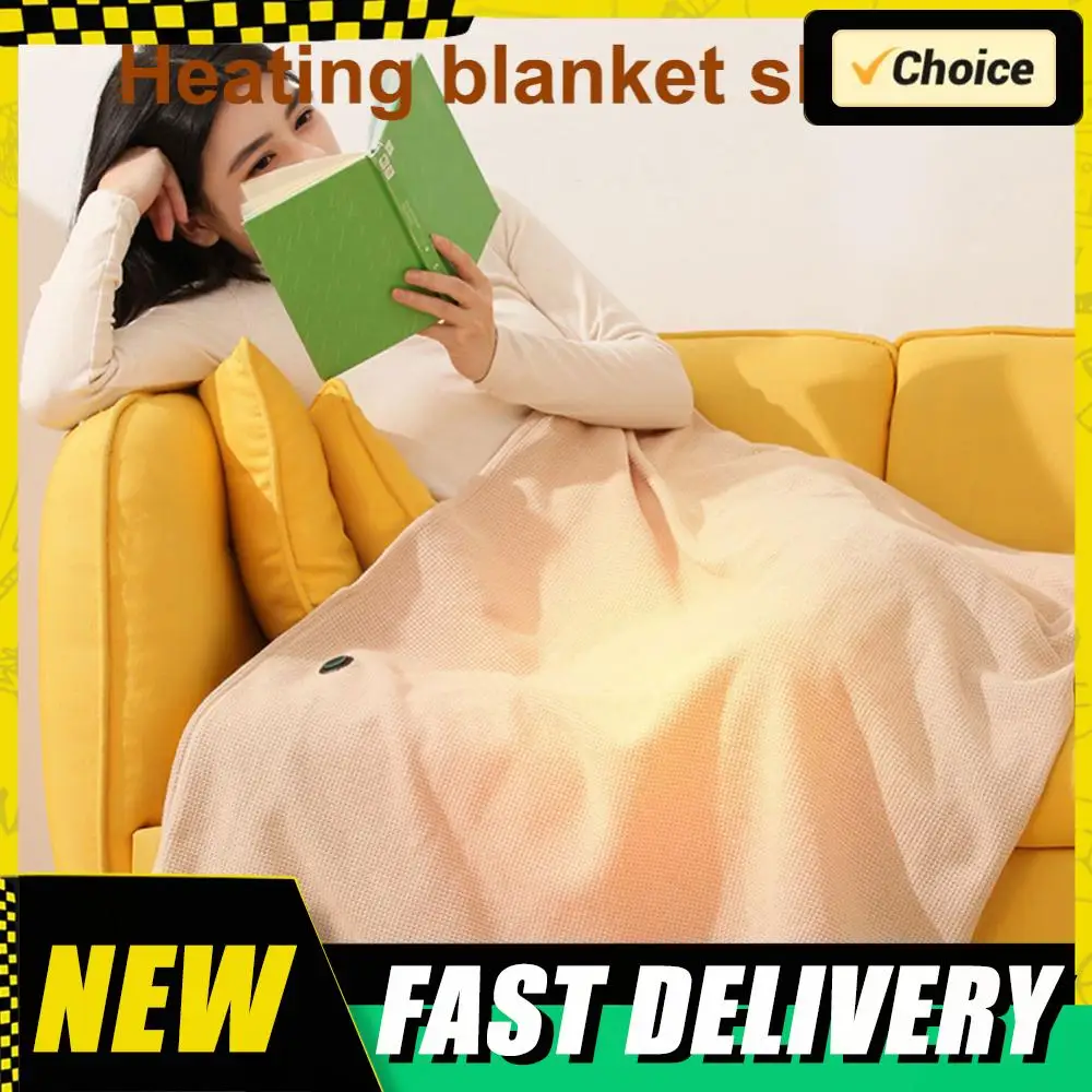 

3 Levels Temperature USB Electric Heated Blanket Wearable Heated Blanket Washable Warmer Blanket Shawl Portable Warmer Blanket