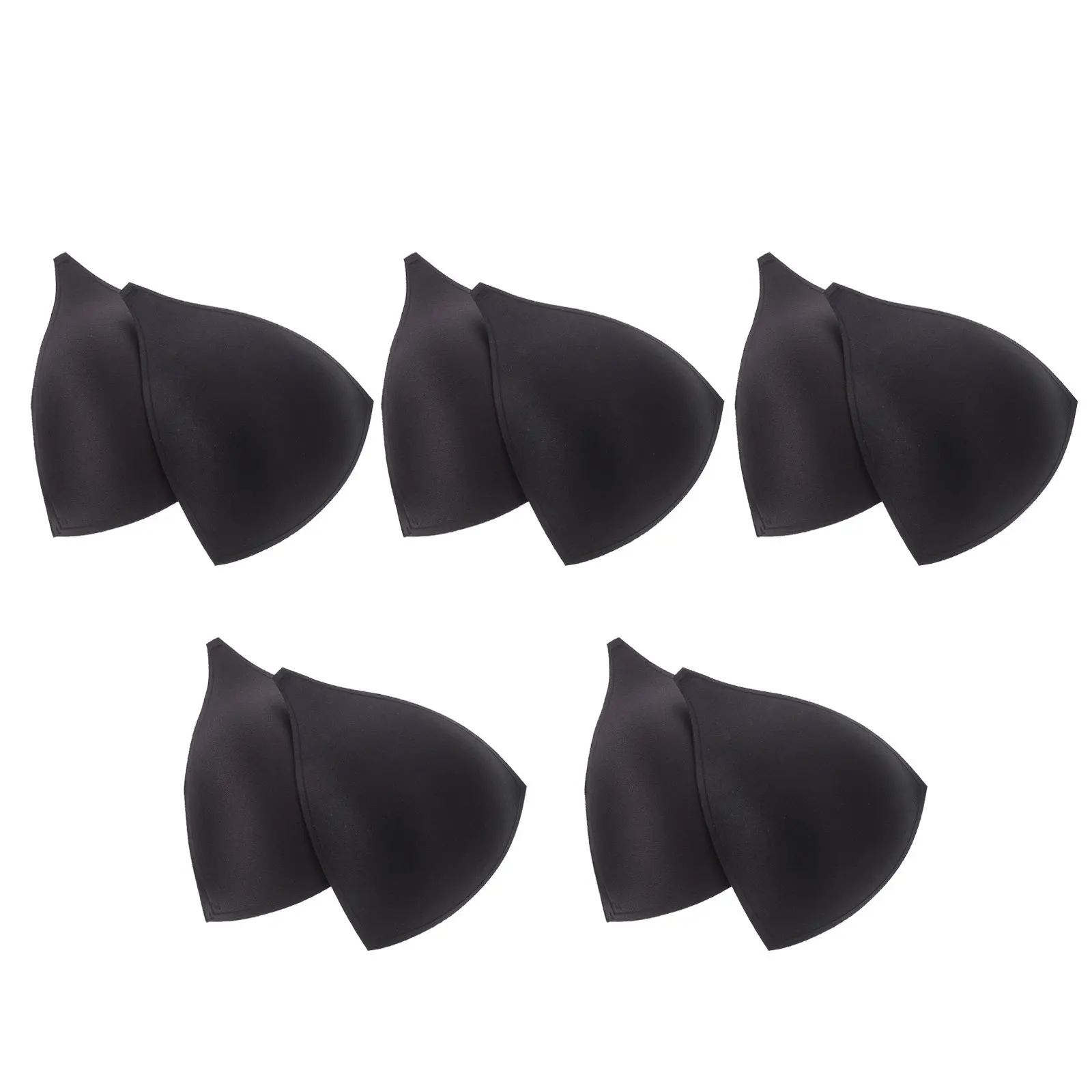 

5Pairs Women Bra Inserts Pads Thin Style Lift Cushion Bra Chest Swimsuit Padding Useful Pads