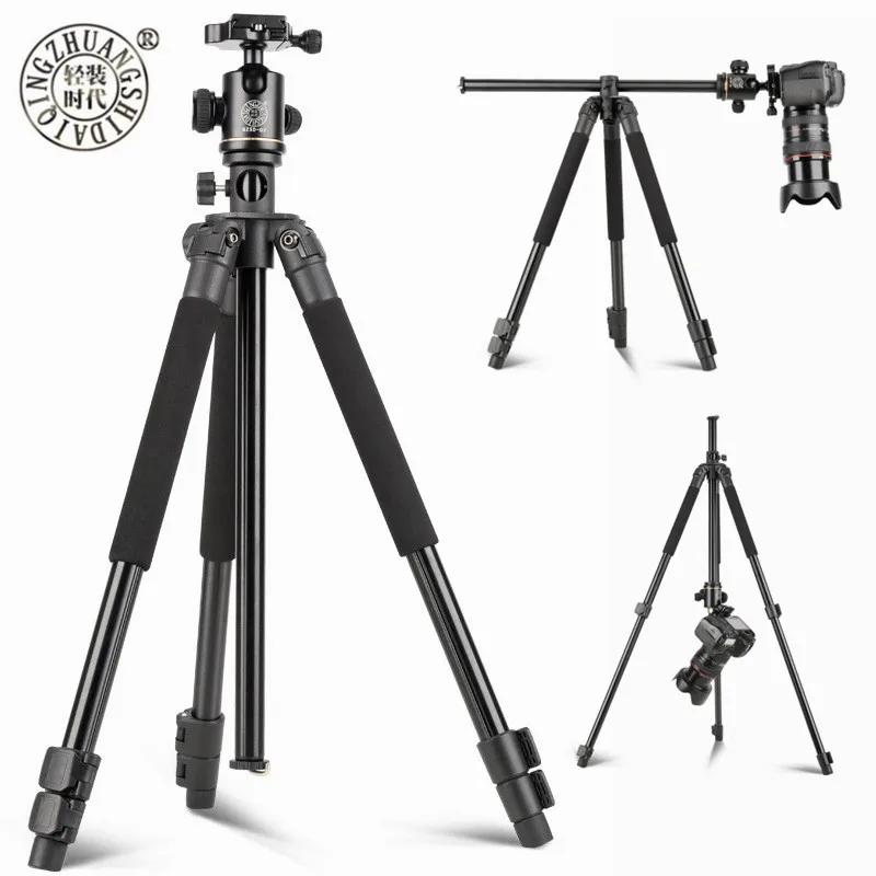 

QZSD Q308H Professional Camera Transverse Center Tripod with Bag Panoramic Shooting for Canon Nikon DSLR Camera Video Camcorder