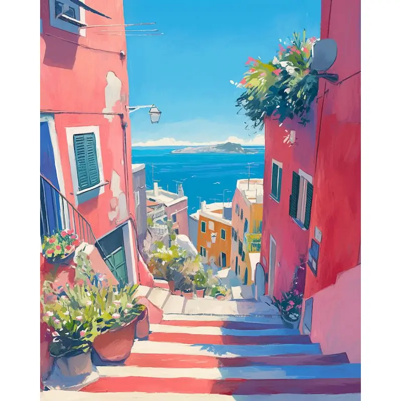 

GATYZTORY Oil Painting By Numbers Scenery On Canvas HandPainted acrylic paint diy Numbers Painting art Coloring By Number