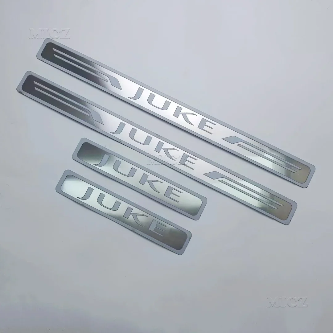 For Nissan JUKE 2010-2020 4pcs/set High-quality Stainless Steel Door Sill Cover Welcome Pedal Trim Car-styling Accessories