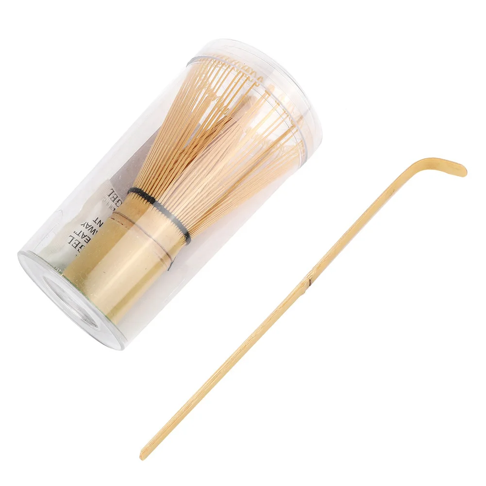 ZK40 Bamboo Matcha Making Set Whisk Hooked Bamboo Scoop Chashaku Matcha Tea Whisk