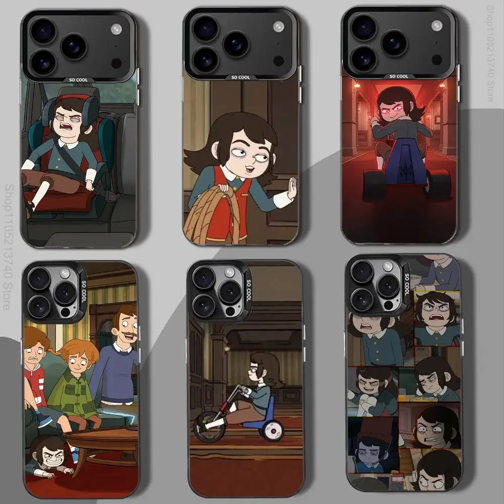 حافظة هاتف H-HauntedS HotelS 2025 لهاتف آيفون 12,16,11,14,13,17,15,E,Max,Plus,Air,Pro,غطاء أسود صغير مقاوم للصدمات #1