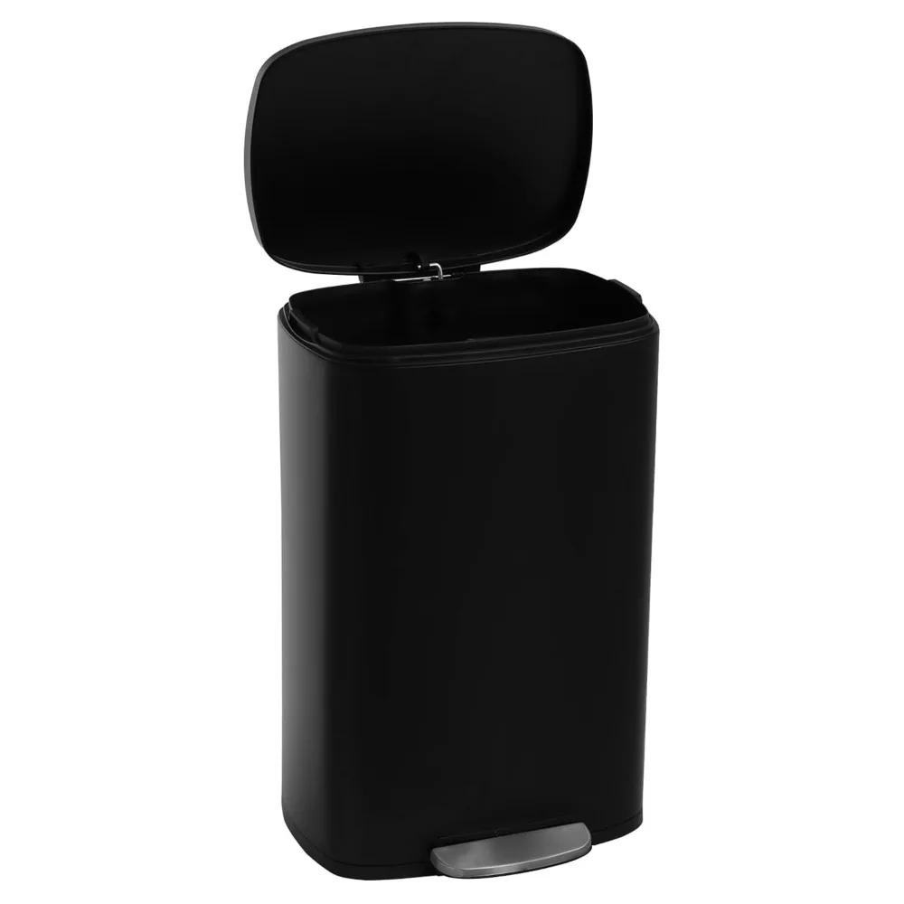 

13 Gallon Kitchen Trash Can Step Garbage Can with Soft Close Lid and Inner Bucket Stainless Steel Trash Bin for Home Office Gara