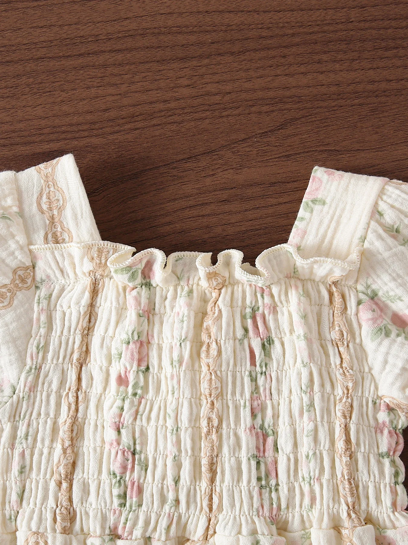 Baby Bodysuits and One-pieces 3-24M Baby Girl Clothing Autumn Sweet Flower Infant Clothes Cotton Loose Toddler One Piece