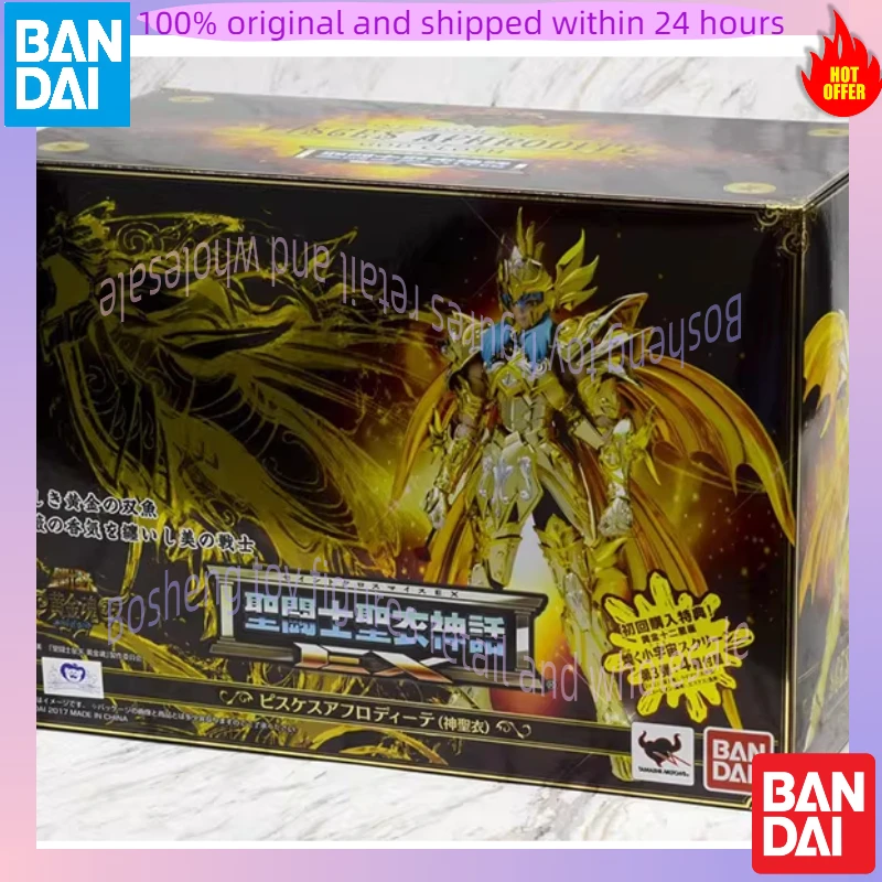 Original BANDAI Saint Cloth Myth EX Pisces Aphrodite Soul Of Gold In Stock Anime Action Collection Figures Model Toys