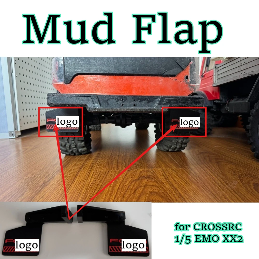 RC crawler Mud Flap parts fitting for CROSSRC 1/5 EMO XX2 scale custom size Fender guard upgrade replacement spare accessories