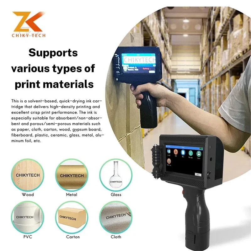 Hot Selling Black Quick Drying Ink Lightweight Hand Held Direct Printing Packaging Machine Printer Portable