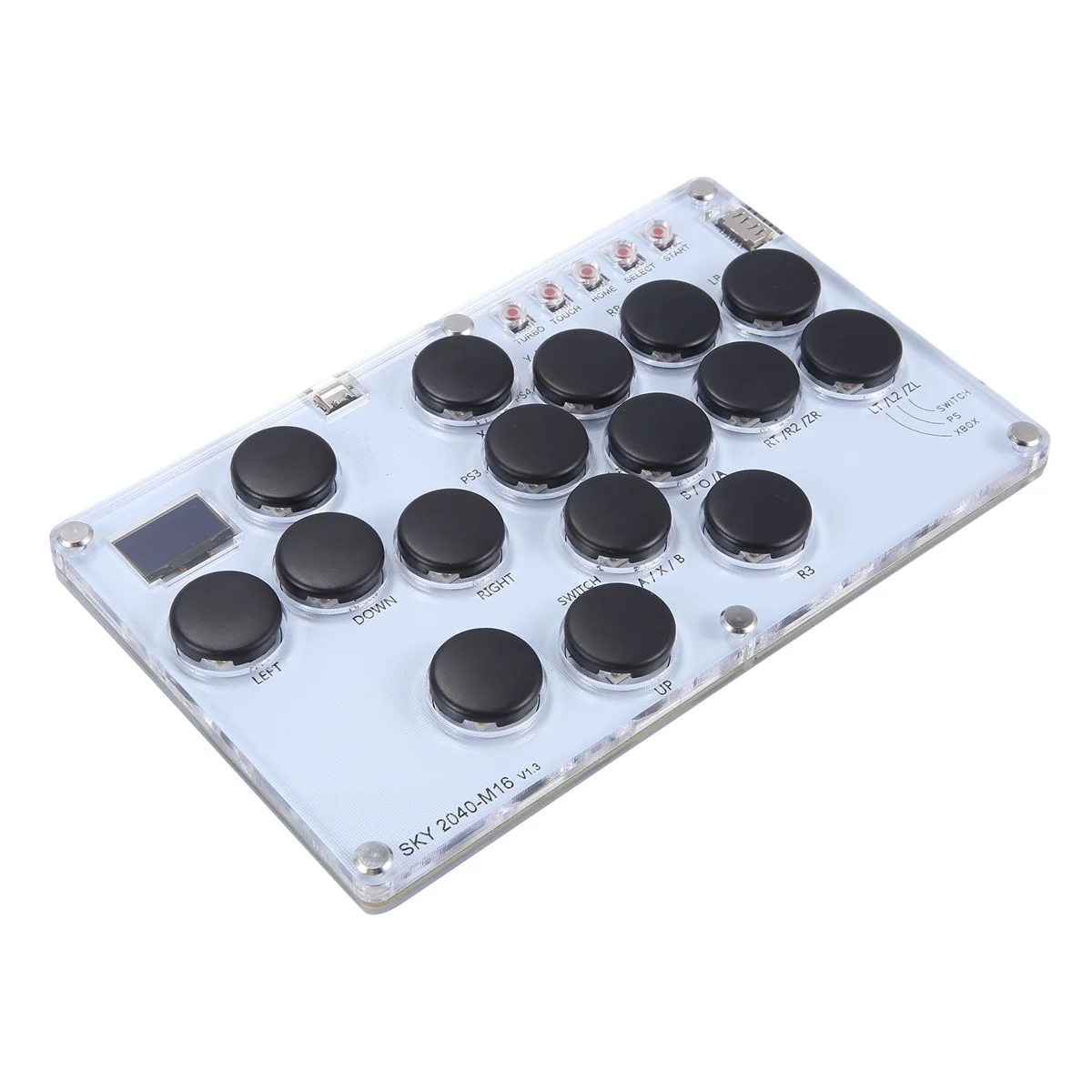 16Key Joystick Hitbox Keyboard Arcade Stick Controller for PS4/PS3/Switch/Steam Arcade Hitbox Controller Fight Sticks C