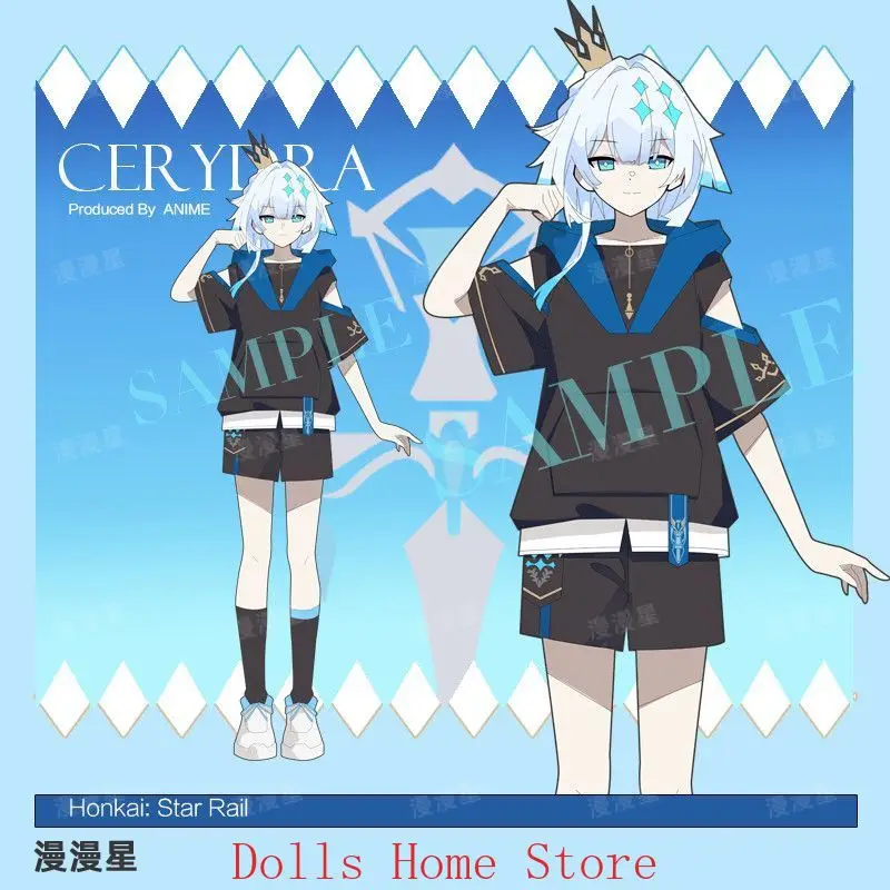

Birthday Gift Honkai：Star Rail Cerydra Game Student Anime Cosplay Summer Short Sleeved Pajamas Shorts Home Set Household Clothes