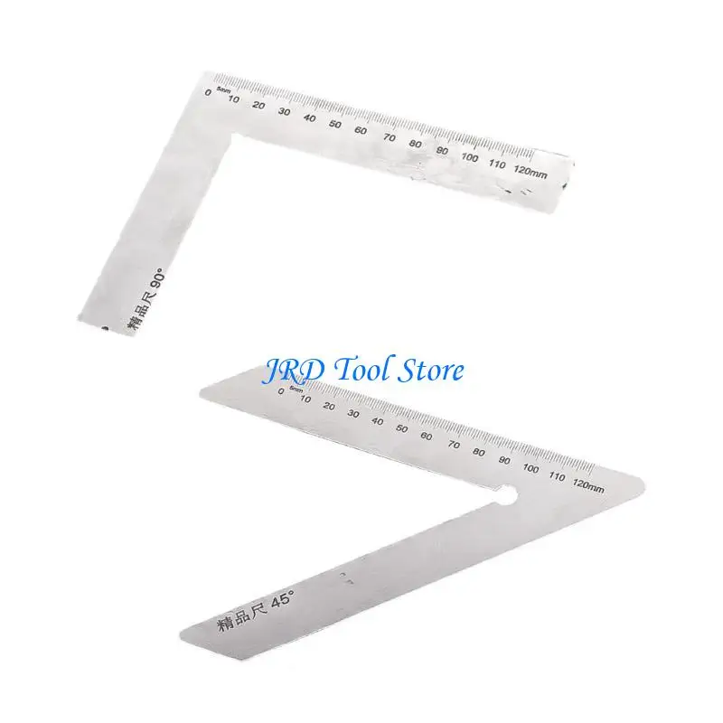 A2UD Multipurpose Stainless Square Ruler For Carpentry Framing And DIY Projects