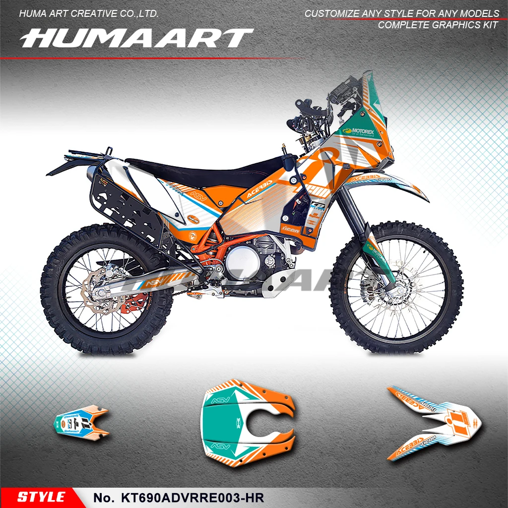 

Графические фоны Humaart для мотоцикла KTM RALLY RAID EVO2 690 ADV, KT690ADVRRE003-HR