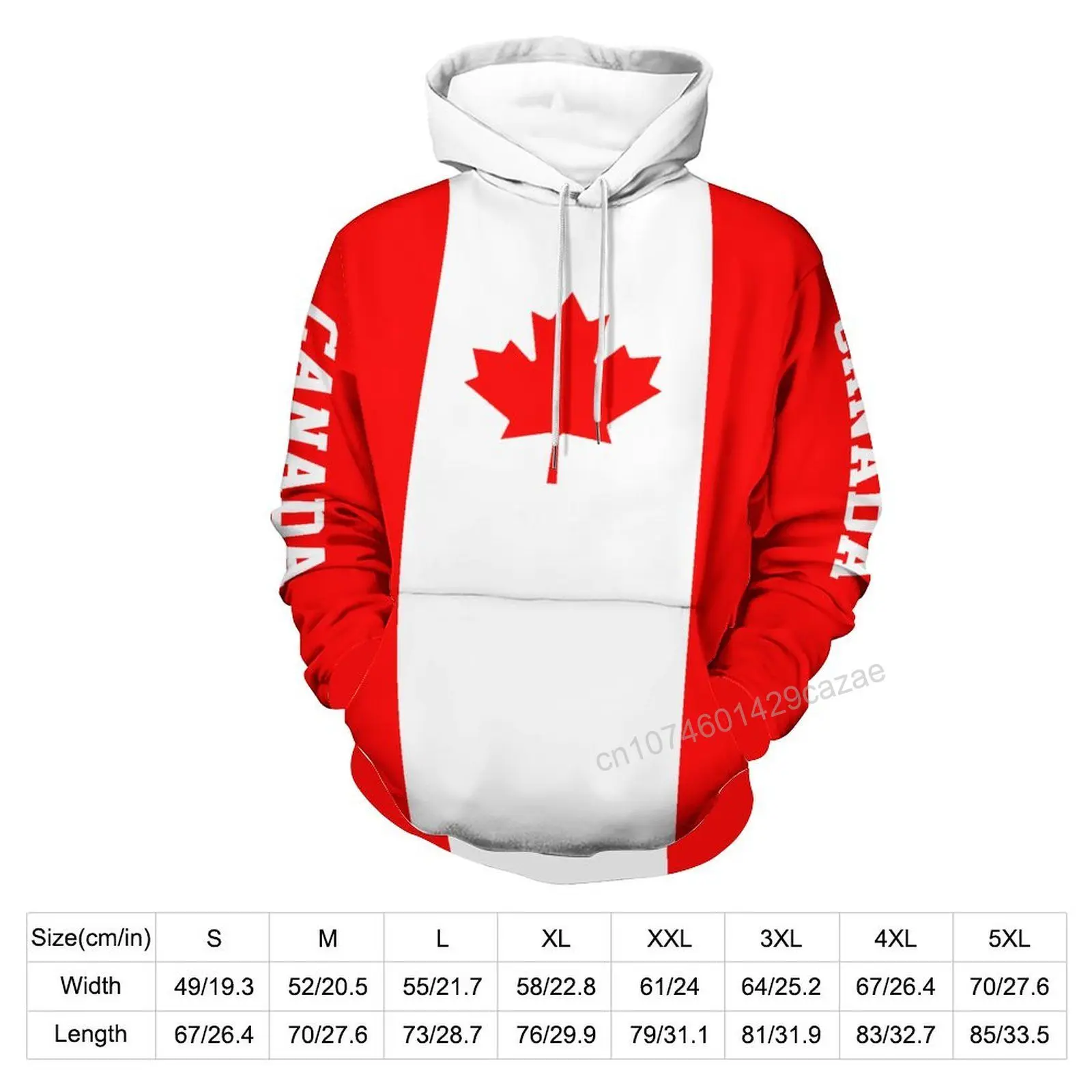 Canada Country Flag 3D Hoodie Polyester Cool Men Women Harajuku Sweatshirt Unisex Casual Pullover Hoodies