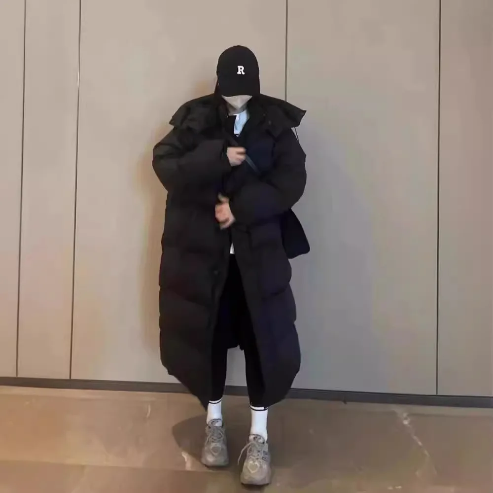 

Spring Autumn Winter Commute Pure Color Casual Loose Long Sleeve Cotton Hooded Cotton Jacket Coat for Women