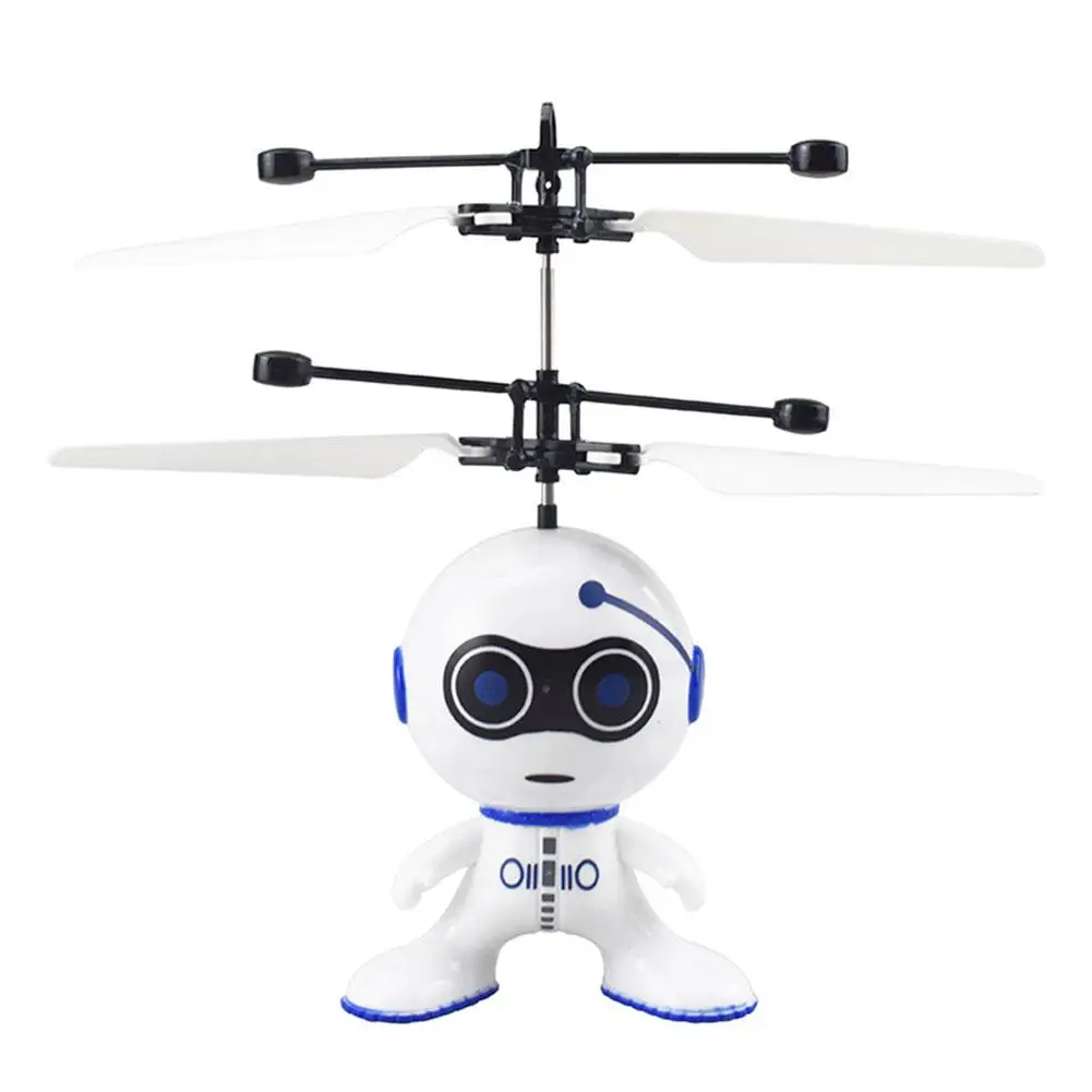 Flying Sensor Robot Gesture Sensing Flying Robot With LED Lights for Kids Helicopter Induction Fairy Flying Electronic Toy ﻿