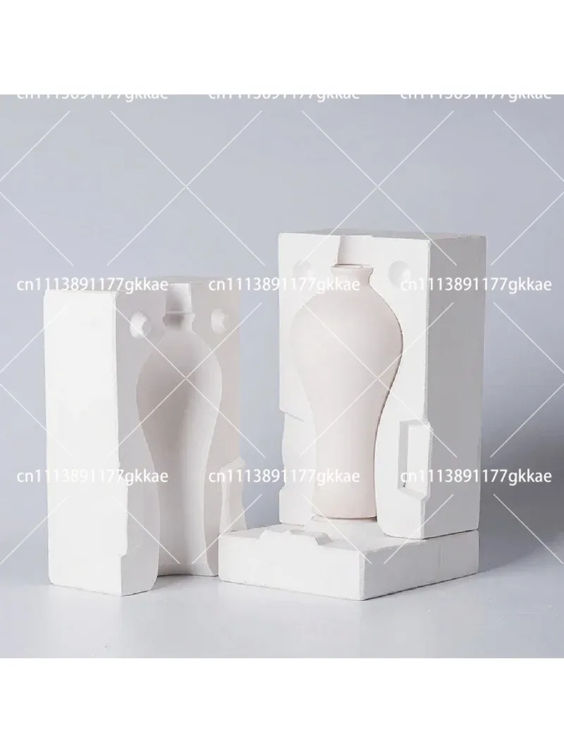 Plaster Vase Mold Pottery DIY Ceramic Grouting Mold Semi Finished Plaster Craft Tool
