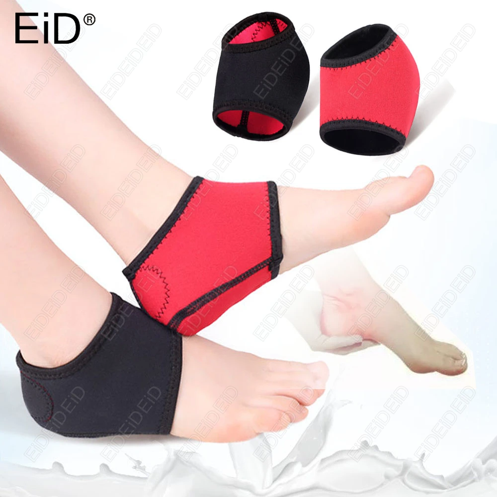 2/4 PCS Fersenschutz Wrap Plantarfasziitis Spur Schmerzlinderung Arch Knöchelstütze Fußpflege Socke für Männer Frauen Einlegesohlen EID