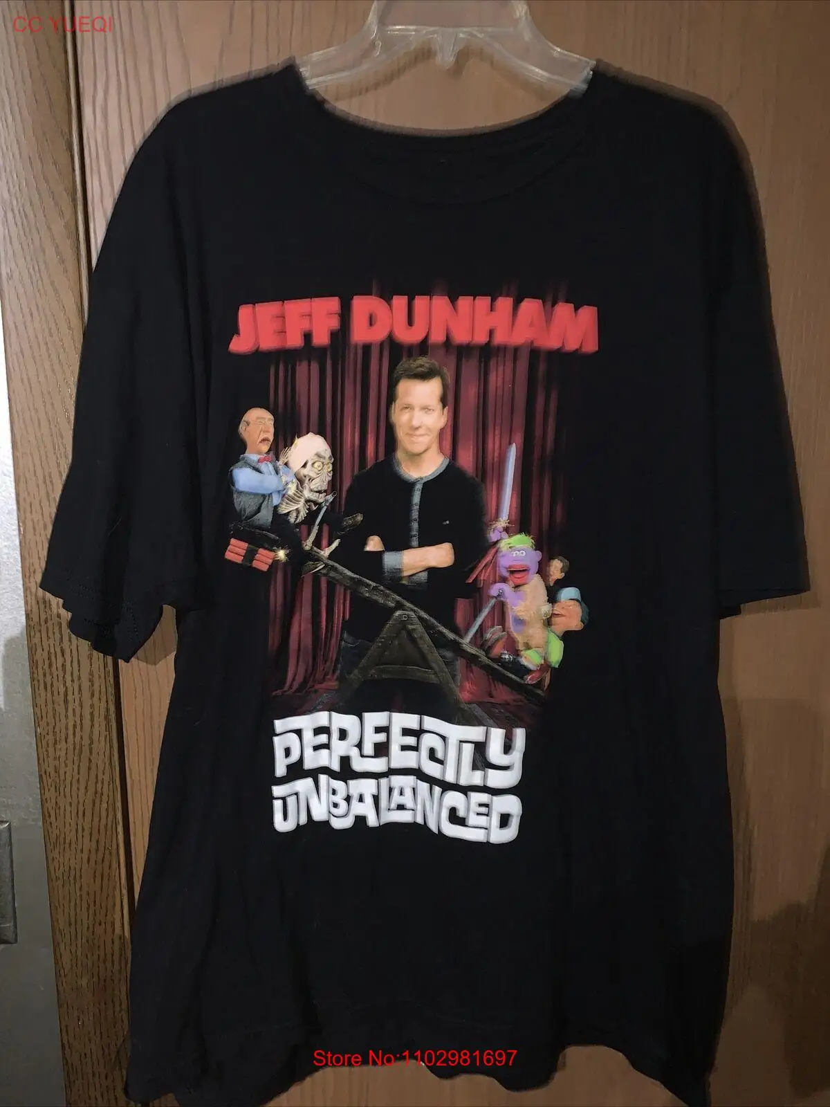 Jeff Dunham Perfectly Unbalanced Tour T-Shirt Mens Size XXXL 3XL