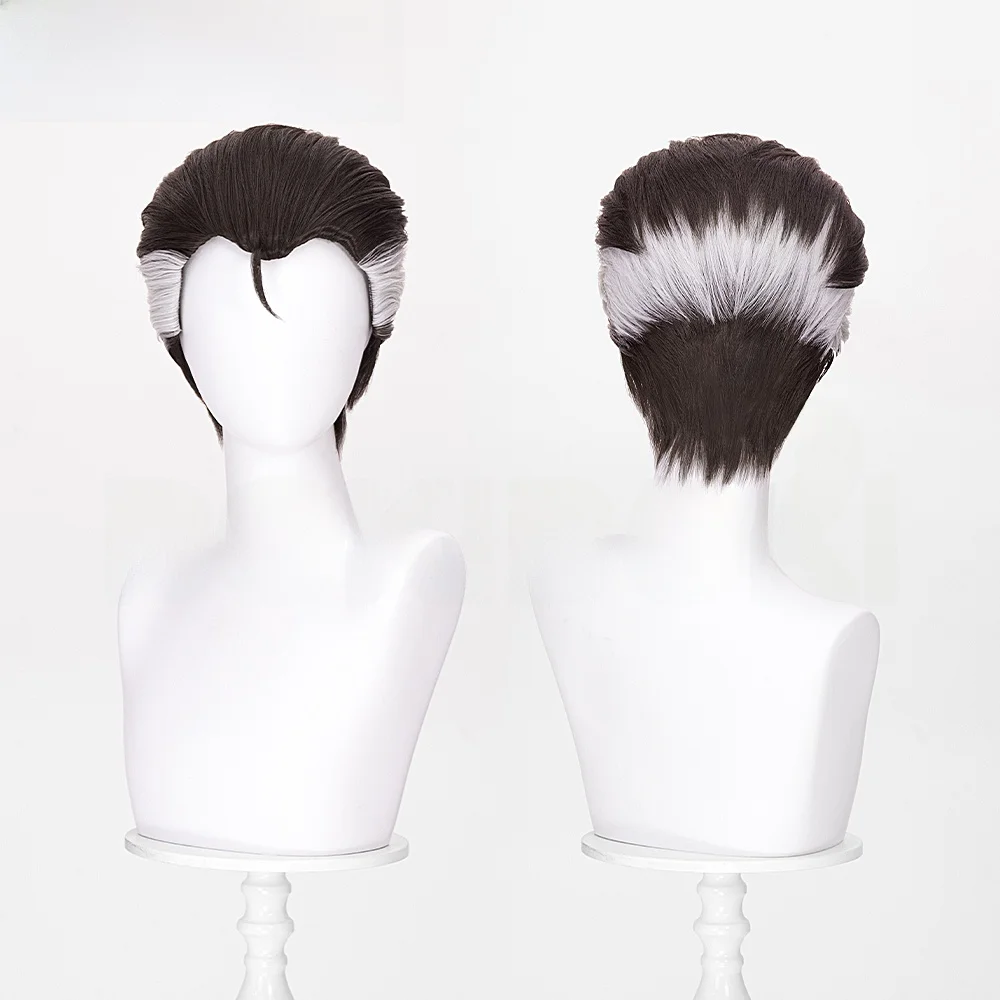 Peruca de Cosplay DOKIDOKI  Doctor Strange com Topo Escovado 33CM Cabelo Curto Acessório de Personagem de Anime em Esto...