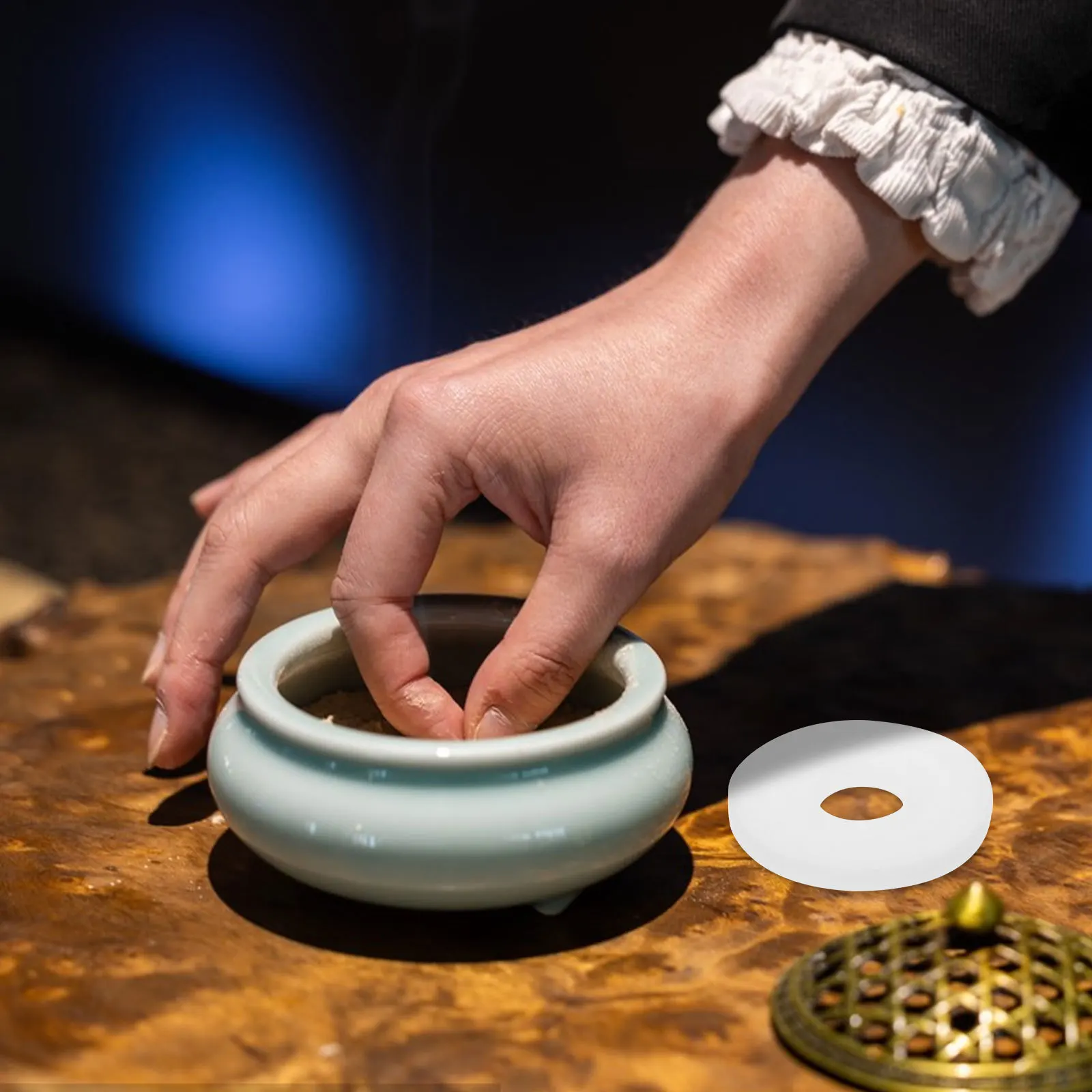 

12Pcs Aromatherapy Pad Replacement Fragrance Disc Plastic Insulated Bucket Scented Warmer Essential Diffuser Accessory