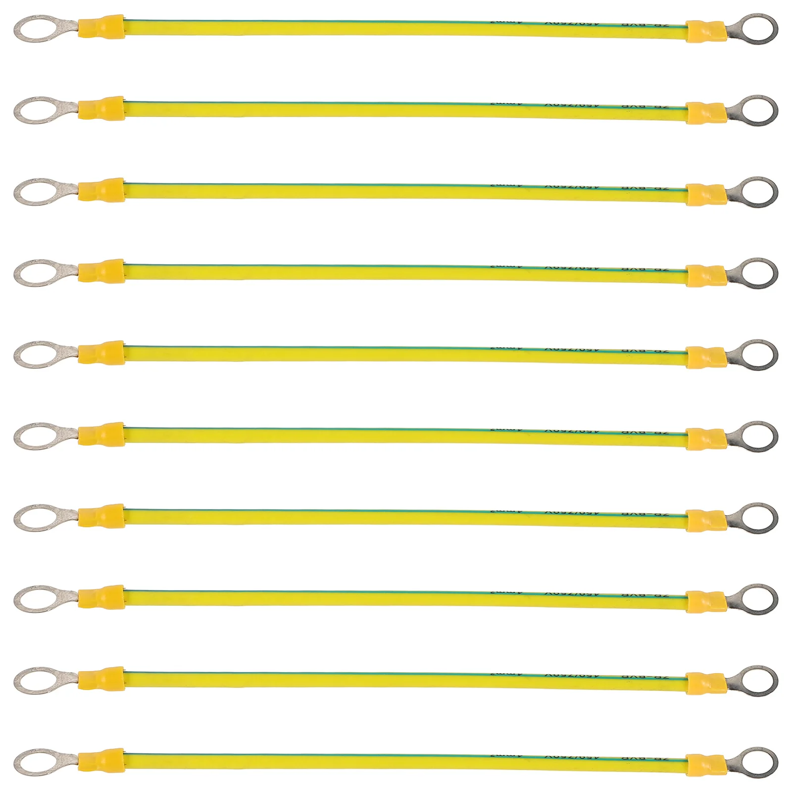 

10Pcs Ground Wire Copper Cable PVC Insulated Durable Flexible Ground Strap for Automotive Electrical Use